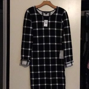 NWT Felicity & Coco  black &White checkered dress